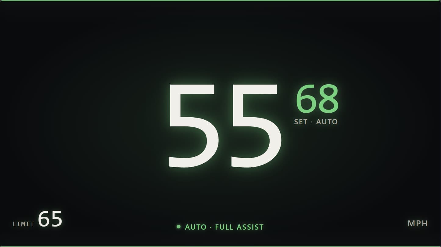 The Ambient dash app running in DashPilot