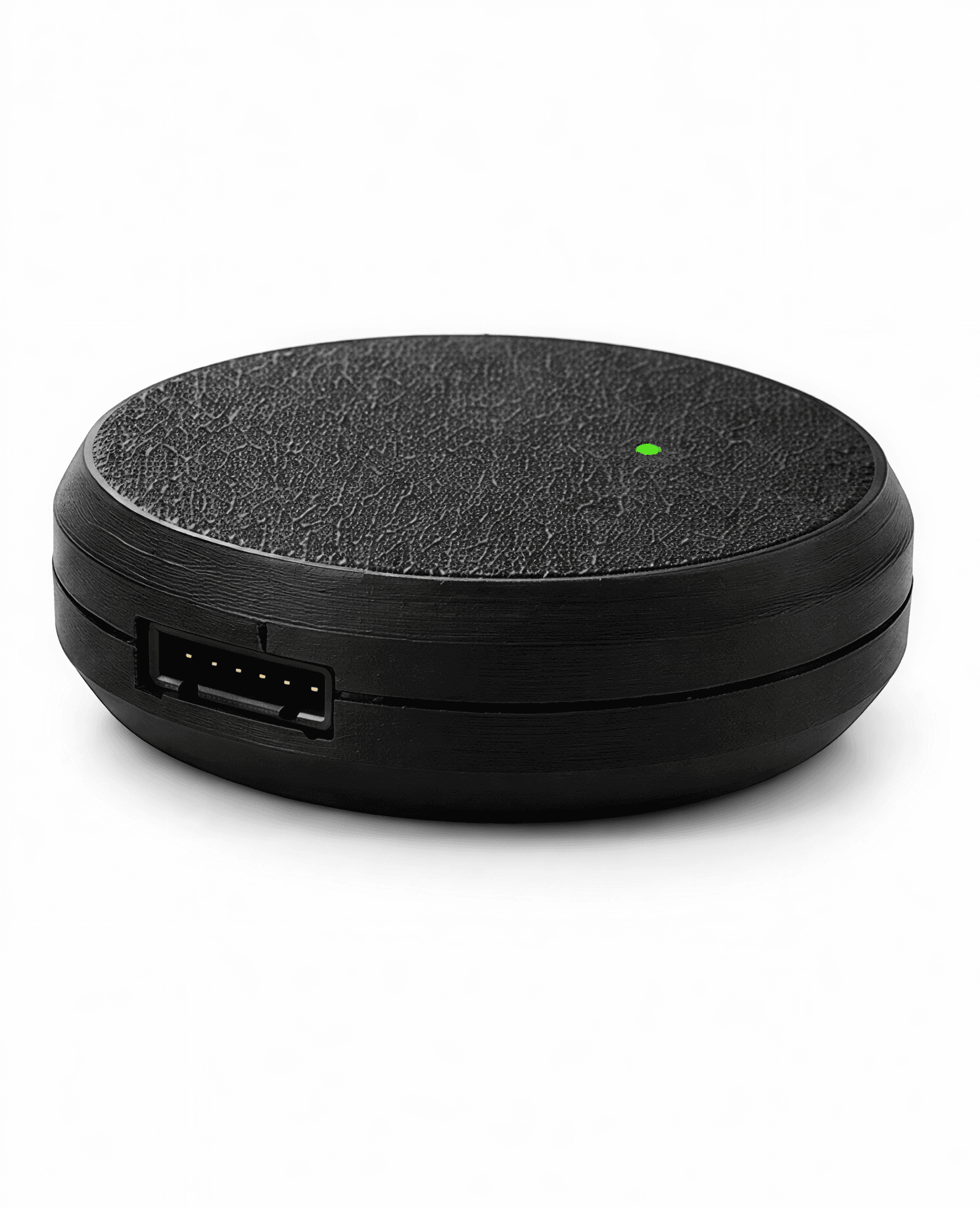 DashKit device — angled view showing the enclosure and status LED